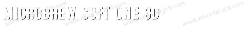 Microbrew Soft One 3D字体转换